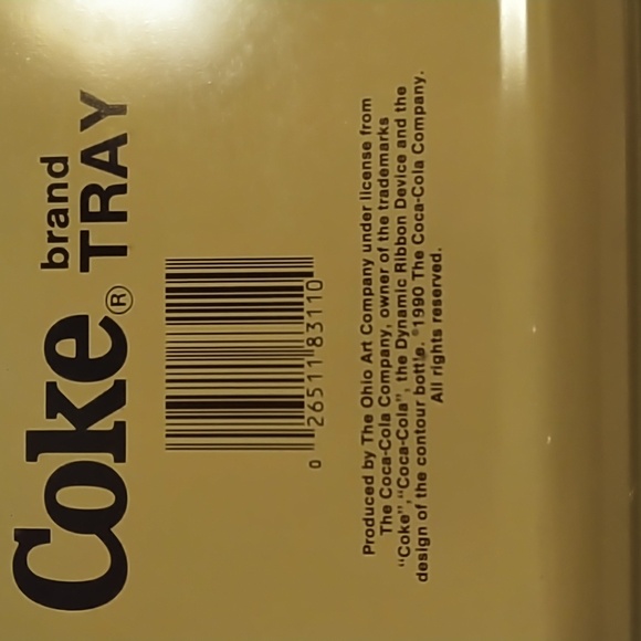 Vintage 1990 Coca Cola tray "Through the Years" print. Pristine! - Picture 4 of 6